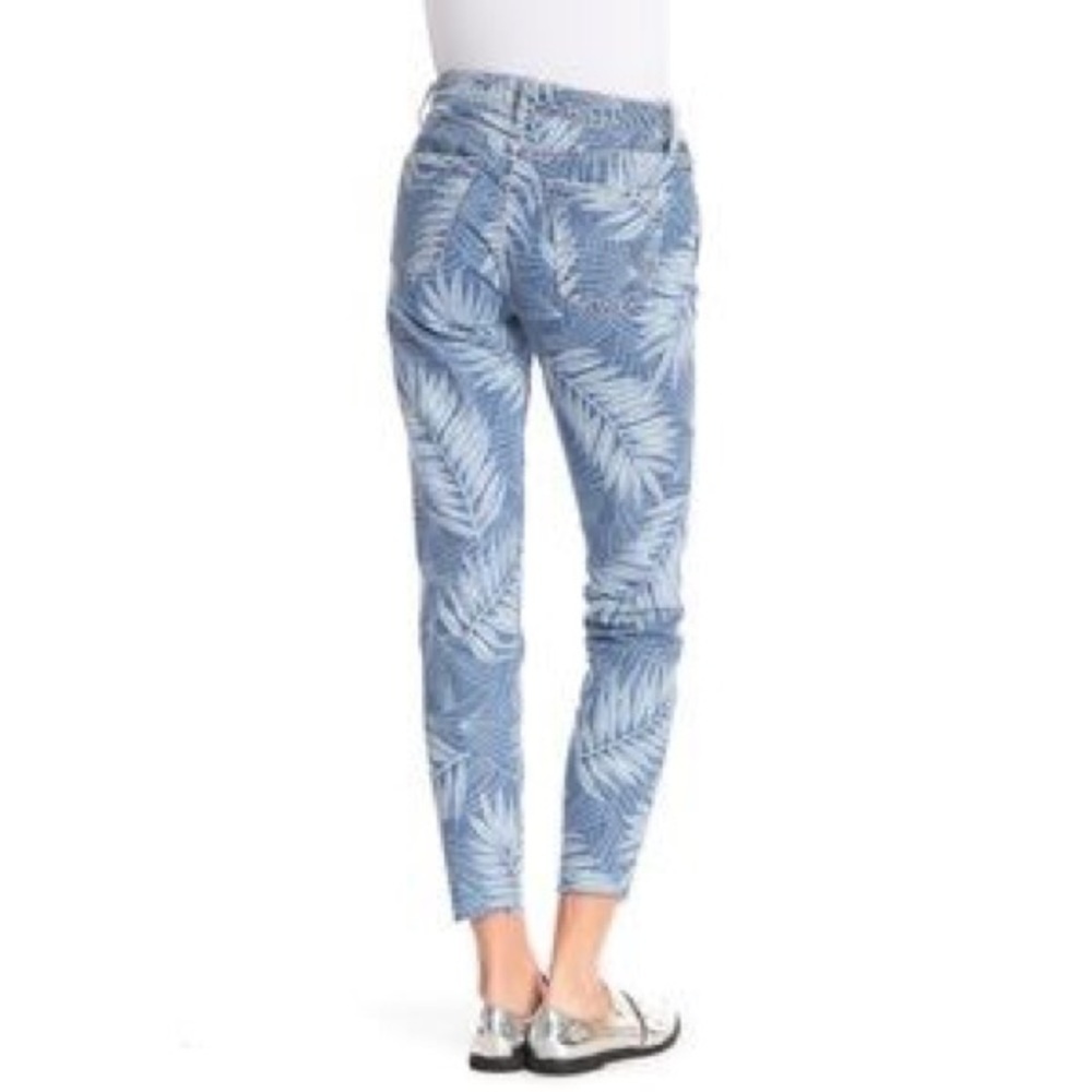 Current/Elliott The Stiletto Leaf Print Jeans 23
